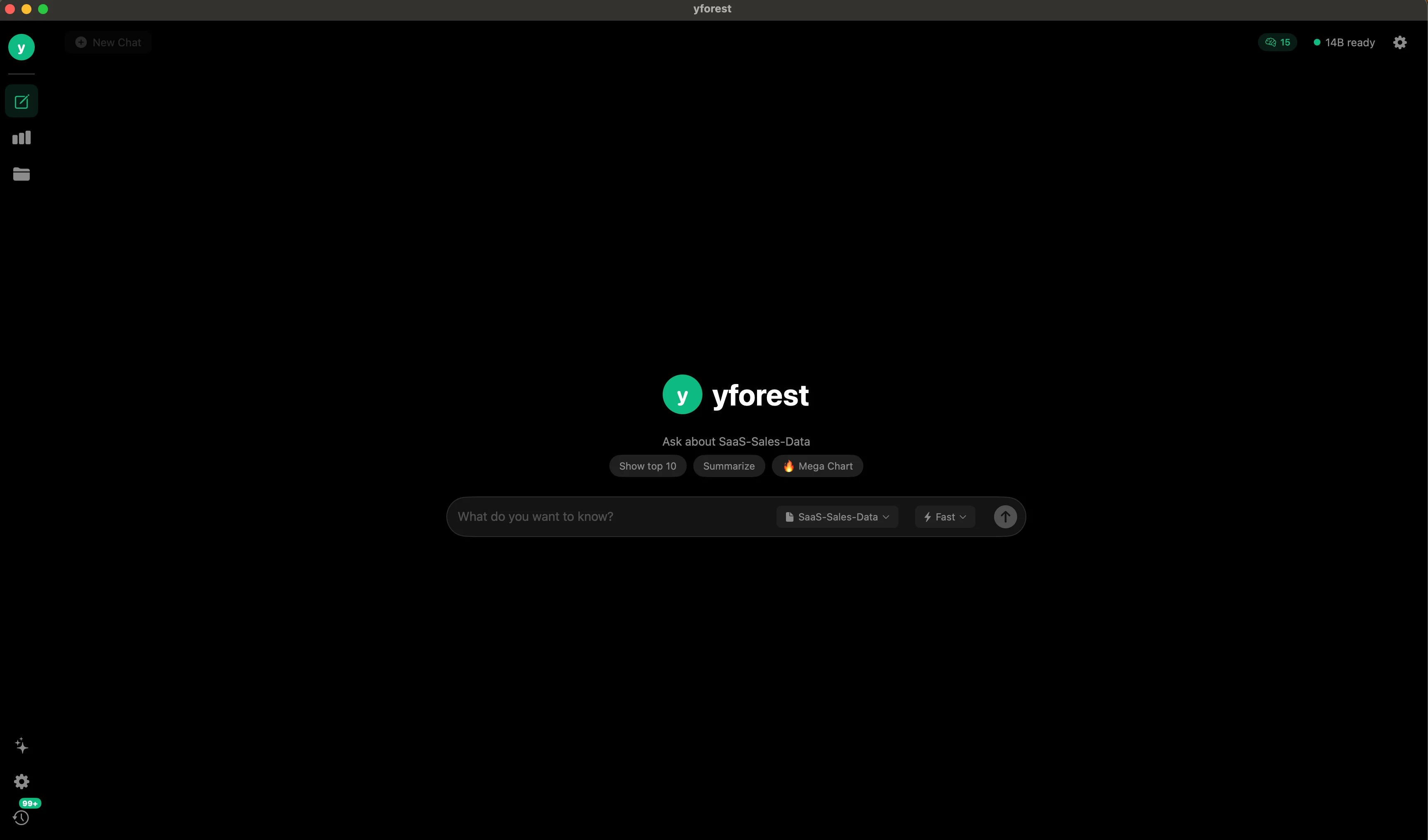 yforest main interface
